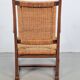 Modernist Brutalist Armchair in Rush and Oak, 1950s