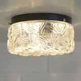 Appliques vintage, lot de 3 appliques murales, plafonnier encastré