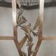 Corner fireplace screen in brass attributed to Dagobert Peche
