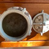 Cloisonné ceramic urn