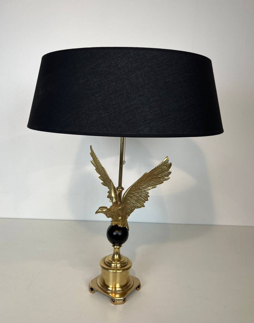 Royal Eagle Table Lamp in Bronze, in the Style of Maison Charles, Work