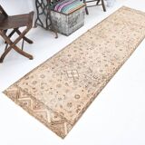 3x10 Nuances De Beige Tapis Terrestre Persan, 81x295Cm