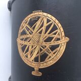 1950 leather paper basket