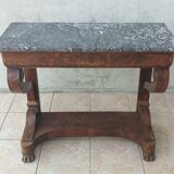 Restoration period mahogany console table