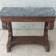Restoration period mahogany console table
