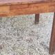 Farm table in oak and white wood 160cm 1 drawer t 20th century