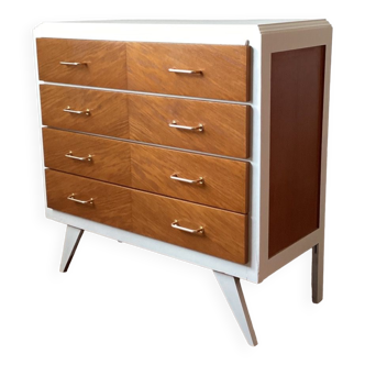 Vintage chest of drawers compass feet