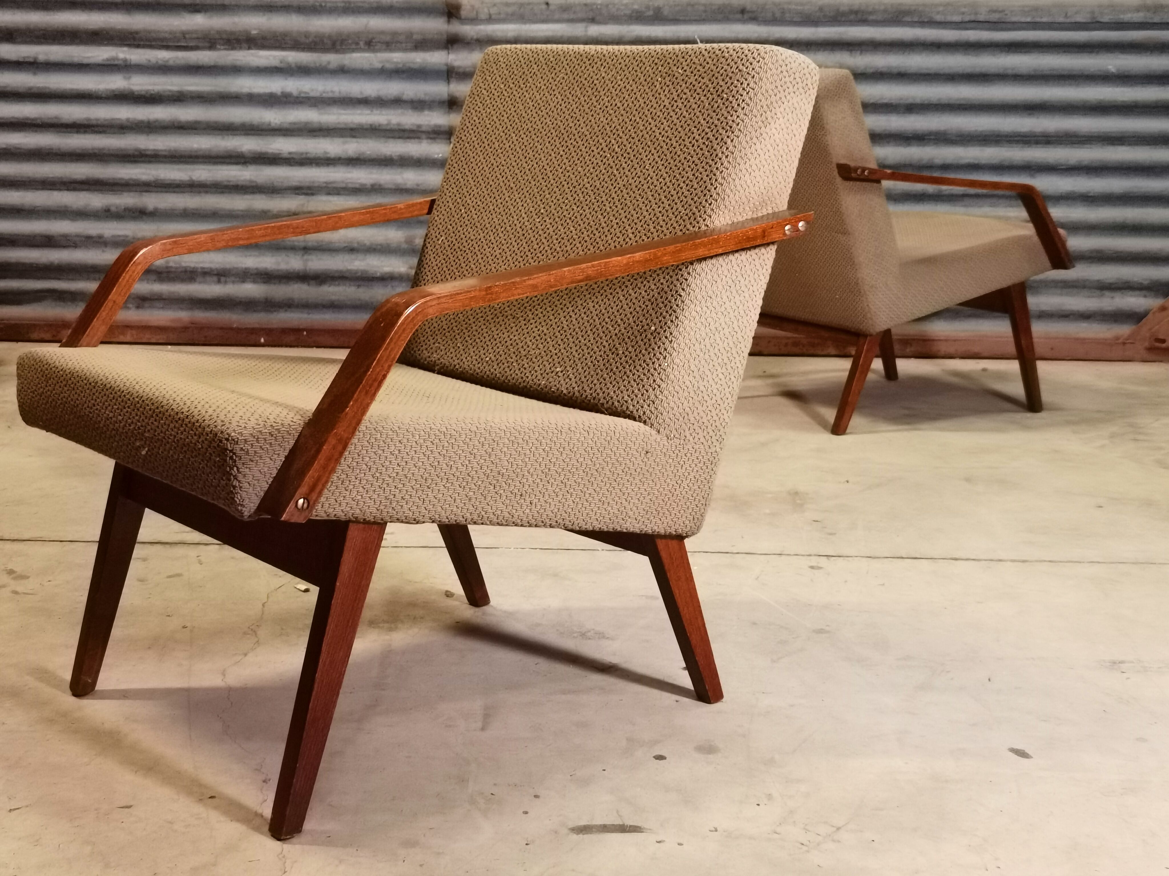 Pair of armchairs Mier Topolcany 1960
