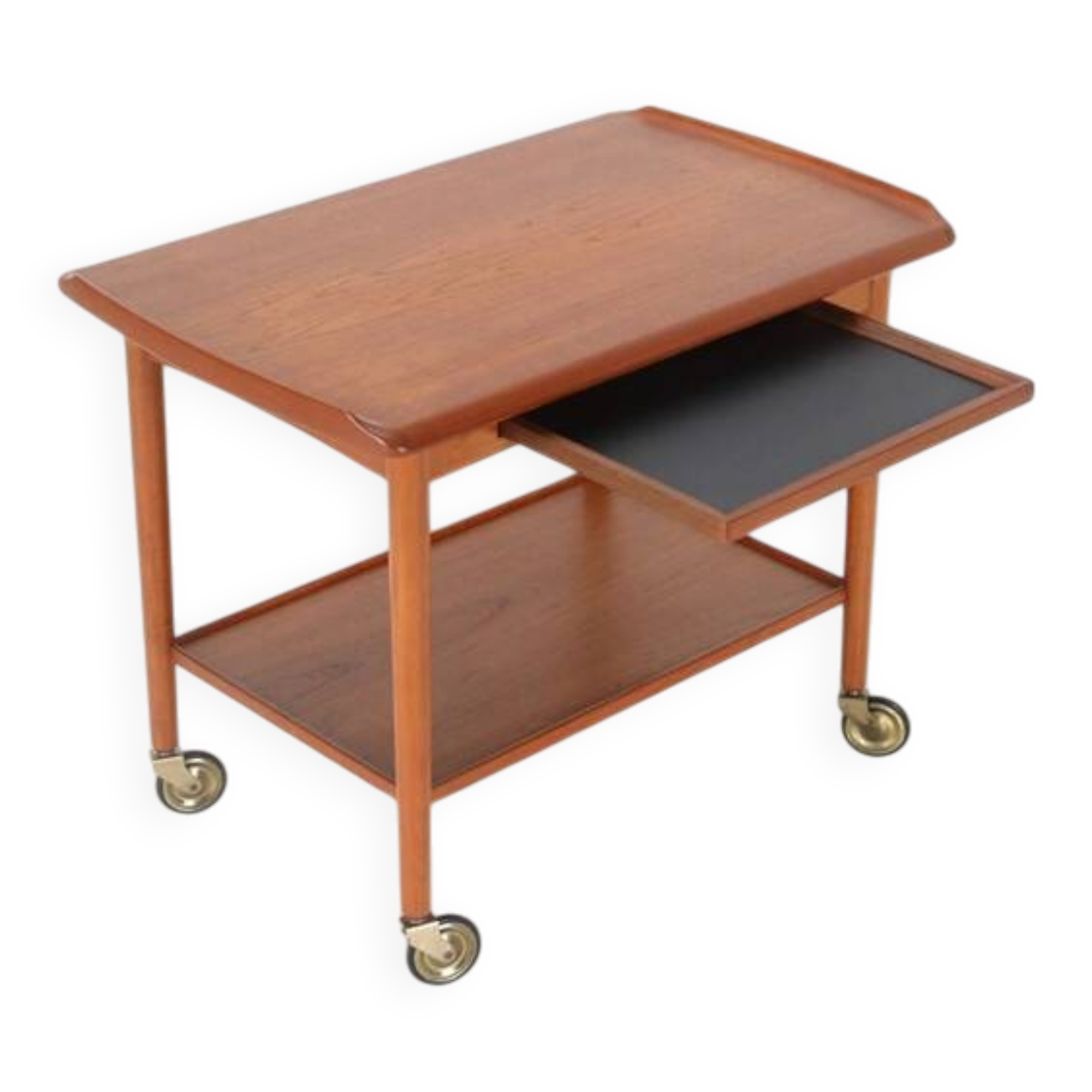 Mogens Hansen teak serving trolley with tray / Mid Century / Danish Modern Design / 1960s