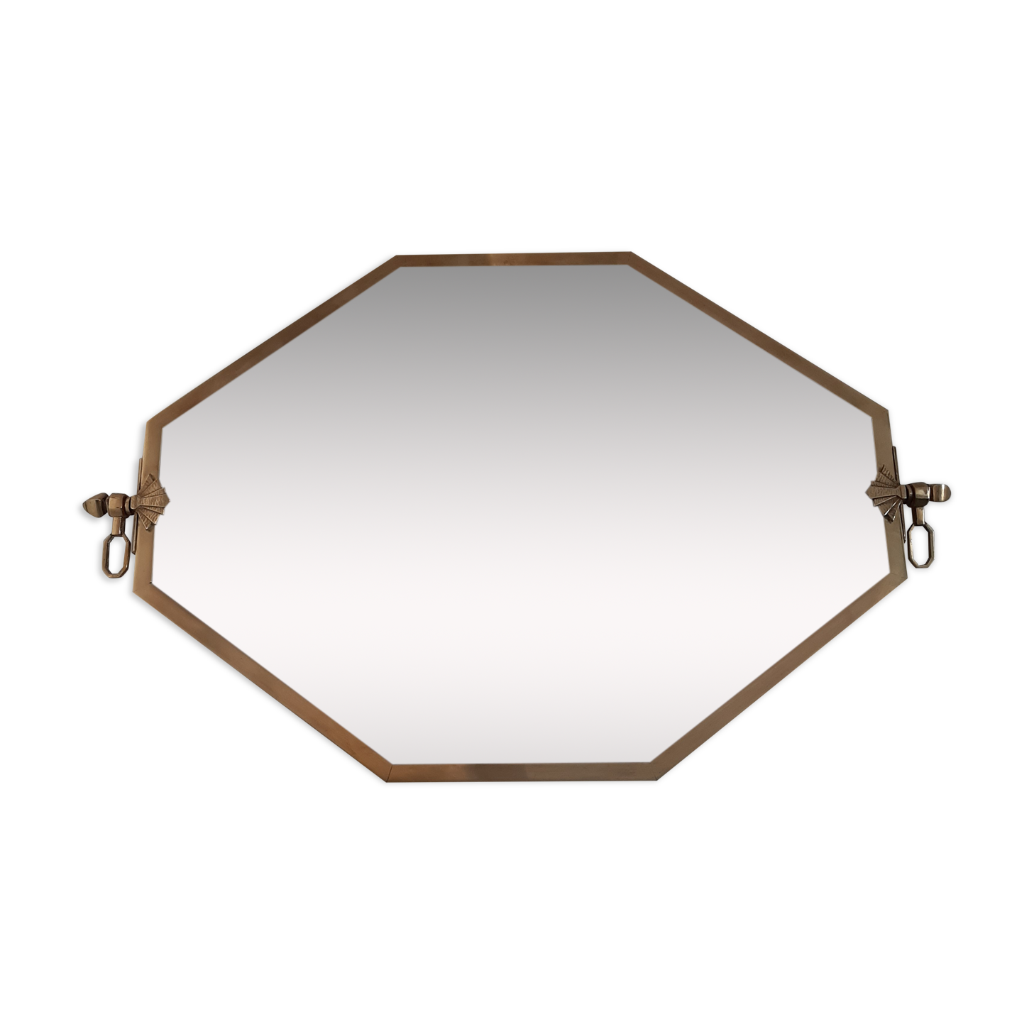 Mirror art deco brass - 45x71cm