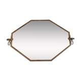 Mirror art deco brass - 45x71cm
