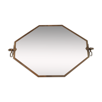 Miroir art deco laiton - 45x71cm