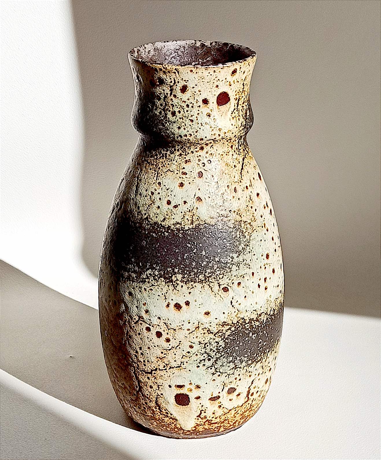 Ceramic vase Fat Lava West Germany 60's Height 30 cm