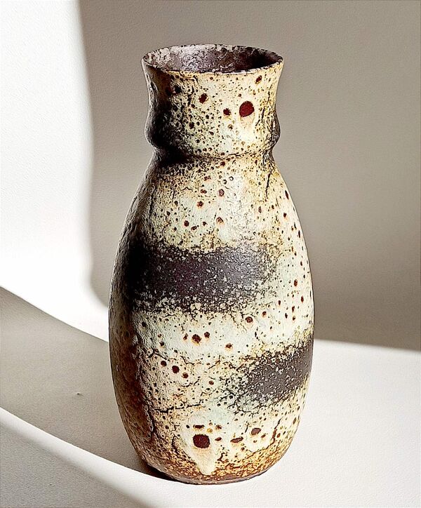 Vase en céramique Fat Lava West Germany Années 60 Hauteur 30 cm