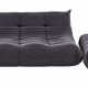 Togo 3-seater sofa by ligne roset with an ottoman.