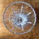 Large chiseled crystal vase