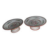 Pair of late 19th century porcelain compote dishes