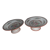 Paire de compotiers porcelaine fin 19ème