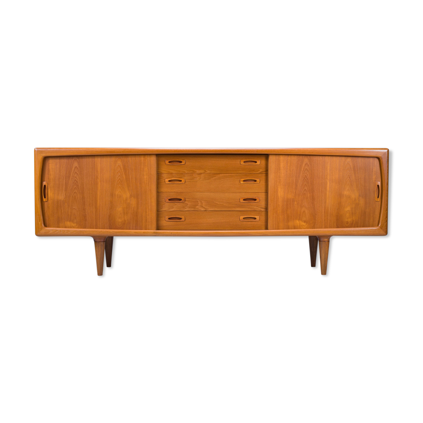 Mid-Century Danish Teak Sideboard from HP Hansen, 1950s