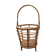 Panier en rotin années 60