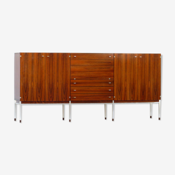 Vintage Danish design buffet highboard cabinet / bookcase sideboard made of rio rosewood, 1960s