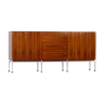 Buffet design danois vintage highboard armoire / bibliothèque buffet en palissandre de rio, années 1960