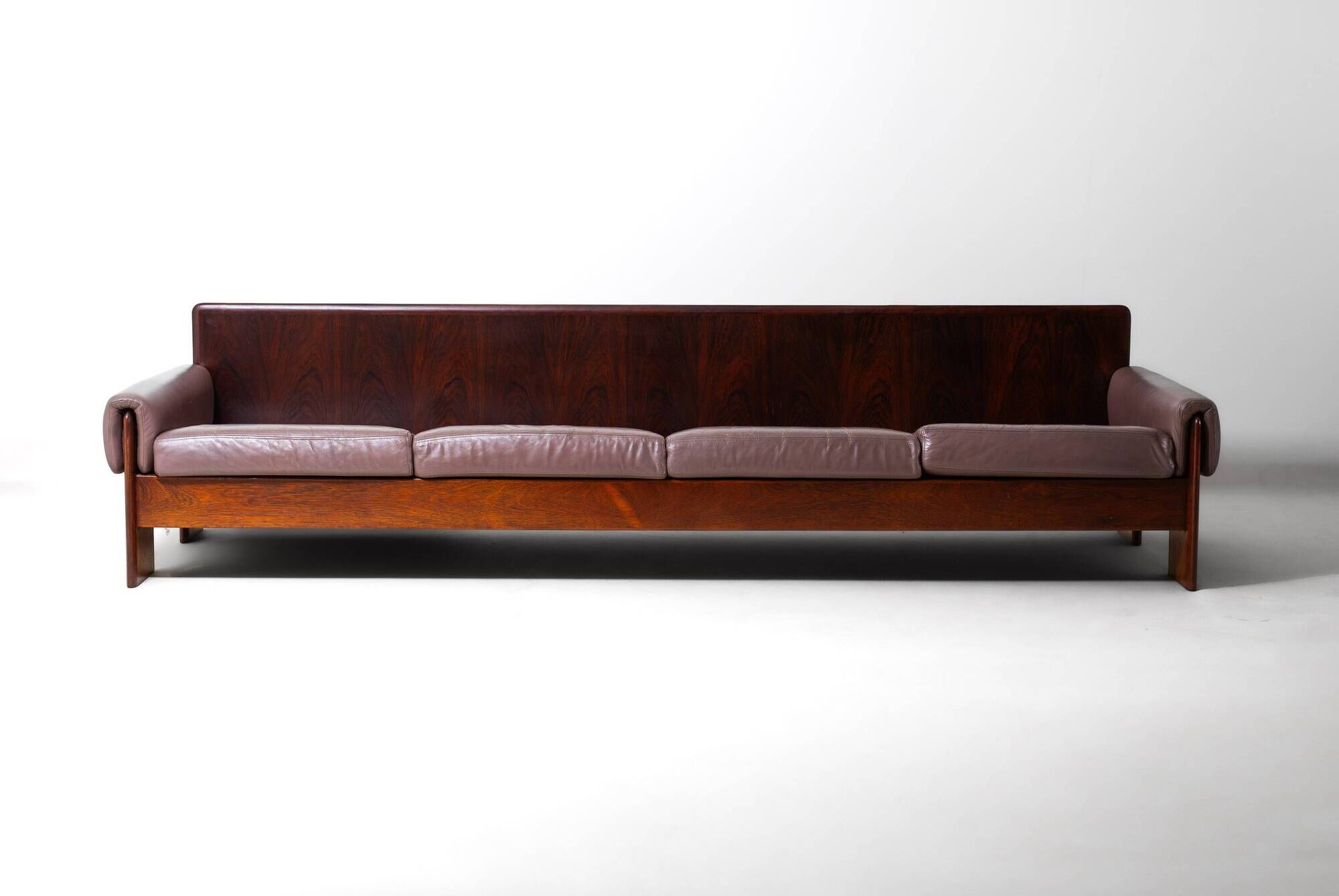 Wide minimalist loft sofa, Italy 1970s