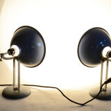Paire de lampes de table bauhaus fabriquées en tchéquie des années 1930