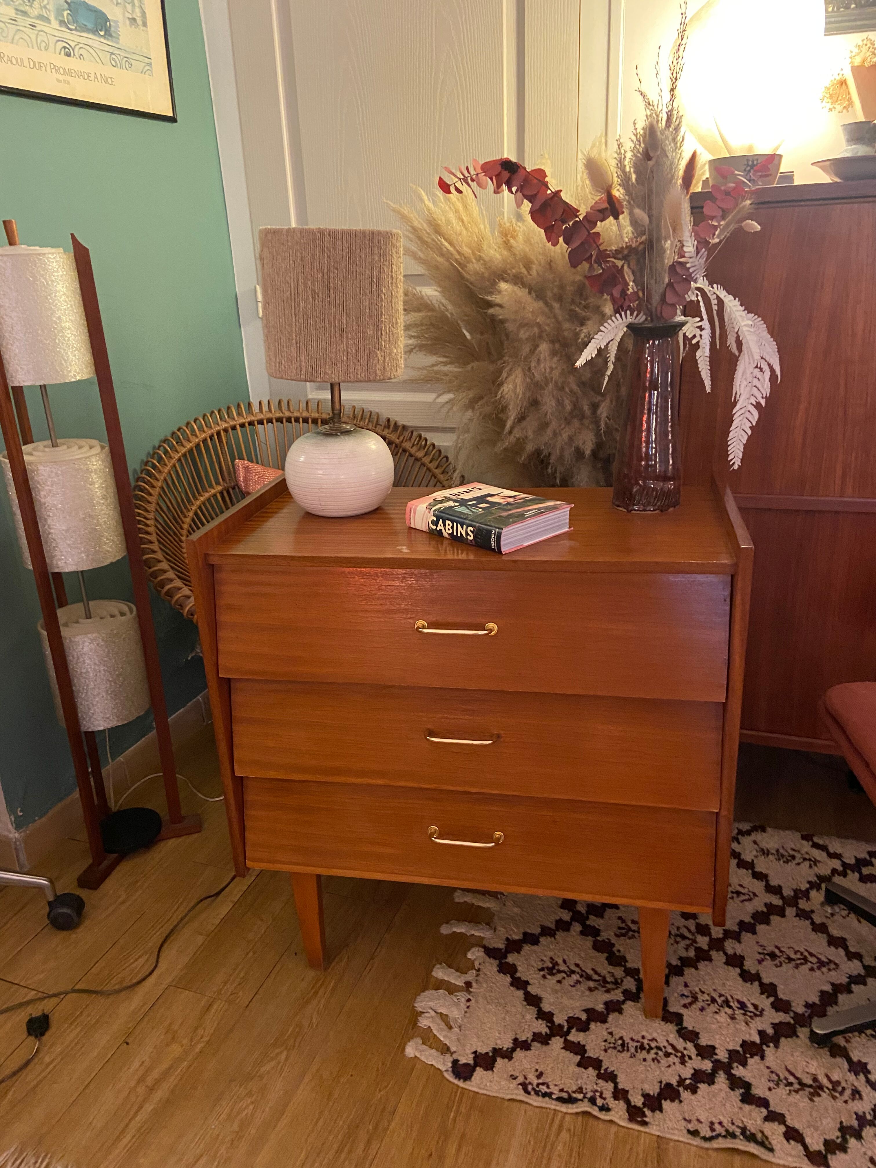 Commode en chêne vintage