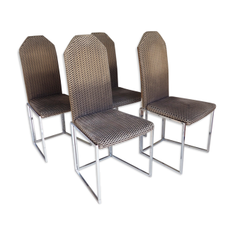 Series of 4 chairs from the 70s