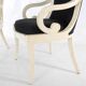Pair of bone marquetry armchairs