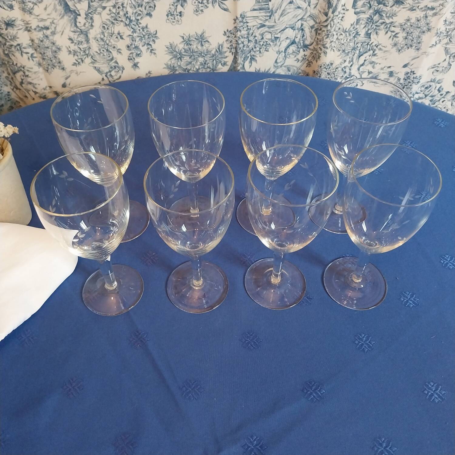 Vintage crystal stemware