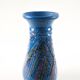 Vase en céramique bleue, design danois, années 1970, fabriqué au Danemark