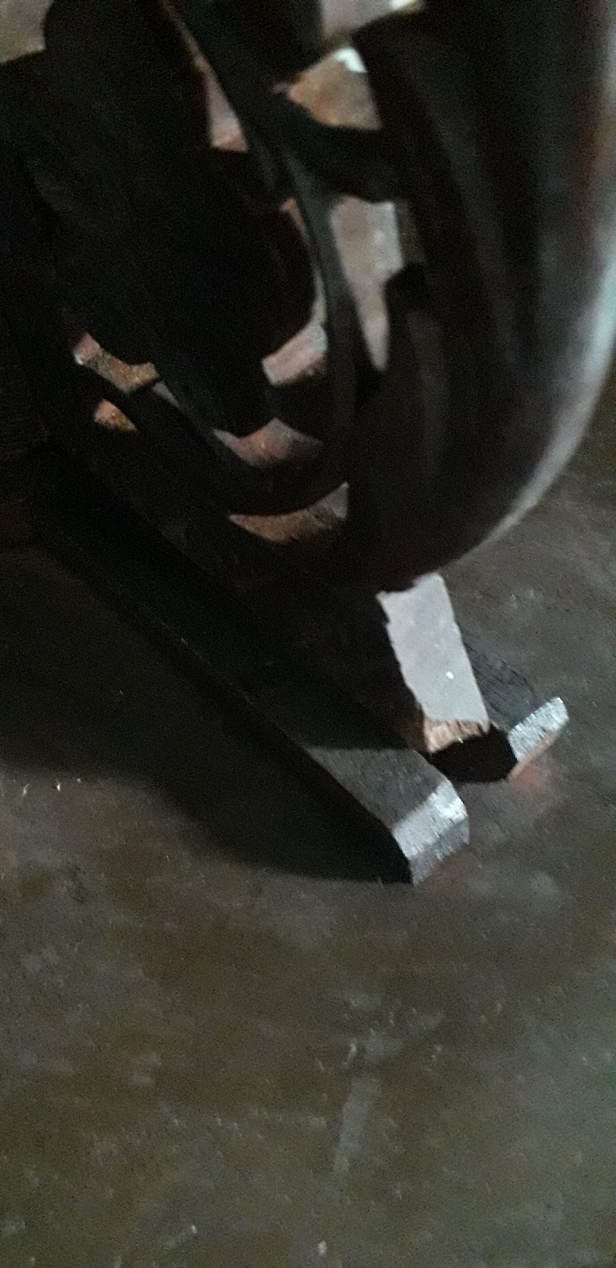 Old coffee table carved in teak wood