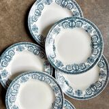 6 deep plates Léon Graves in earthenware, "Marie-Louise" service