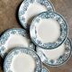 6 assiettes creuses Léon Graves en terre de fer, service "Marie-Louise"