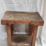Handcrafted wooden workbench