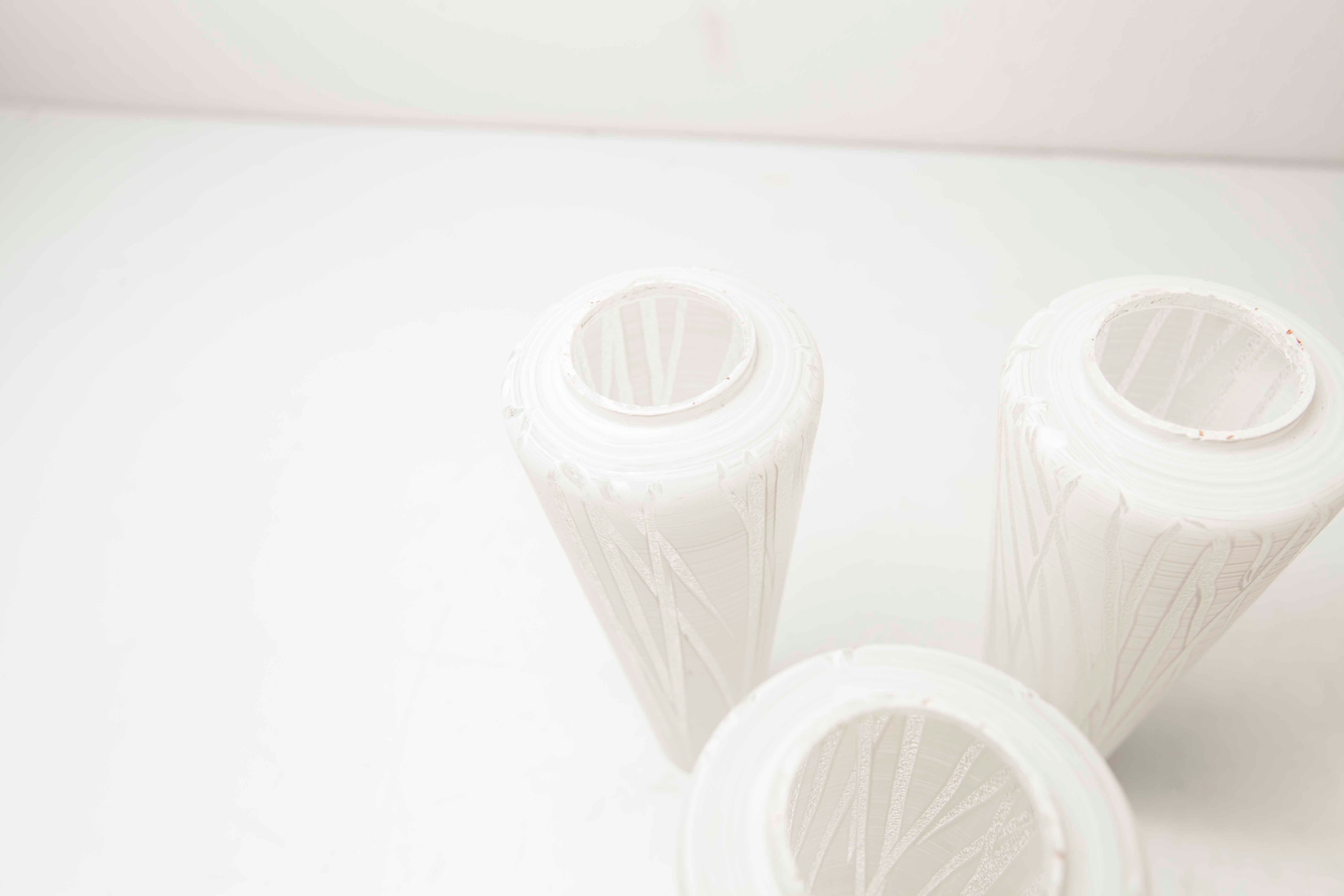 5-branched opaline brass chandelier 60's