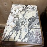 Pair of Art Deco bedside tables in walnut.