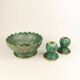 Art Deco bowl and candlesticks Gustavsberg Josef Ekberg