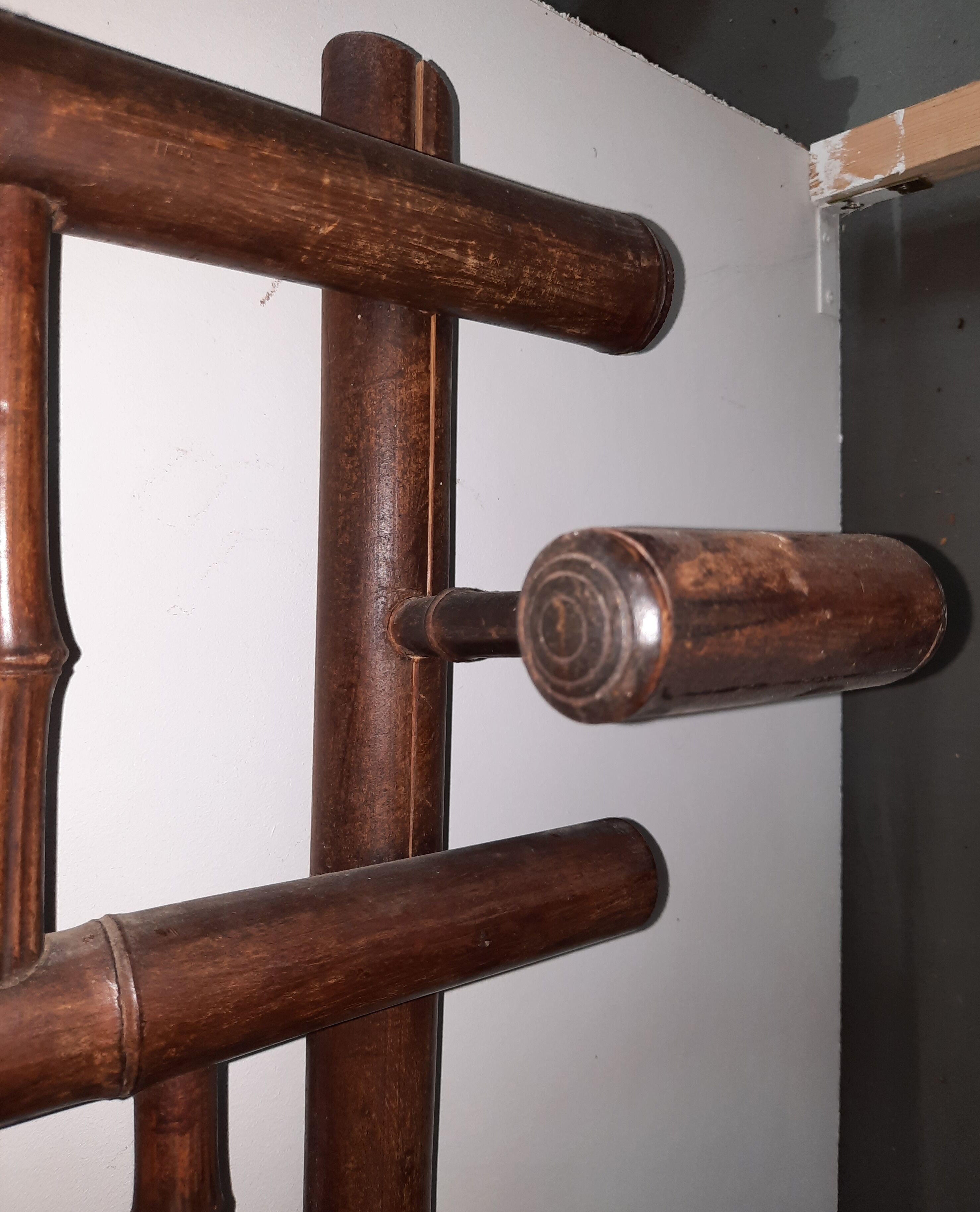 Bamboo coat rack