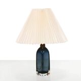 Blue crystal table lamp by Carl Fagerlund for Orrefors model RD1406