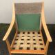 Scandinavian style armchairs blond wood 60s