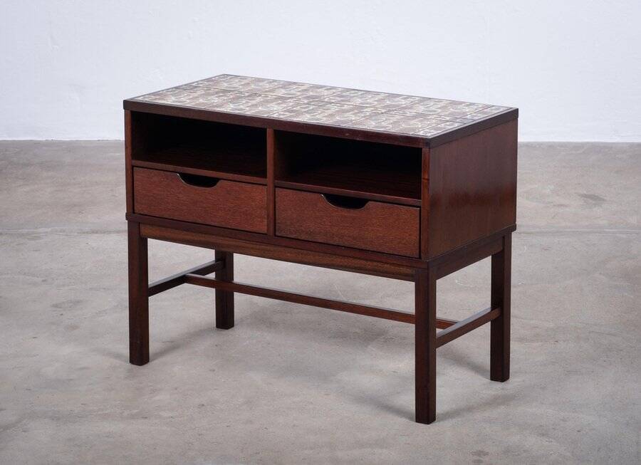Mahogany Hall Table by Severin Hansen, Denmark, 1950s
