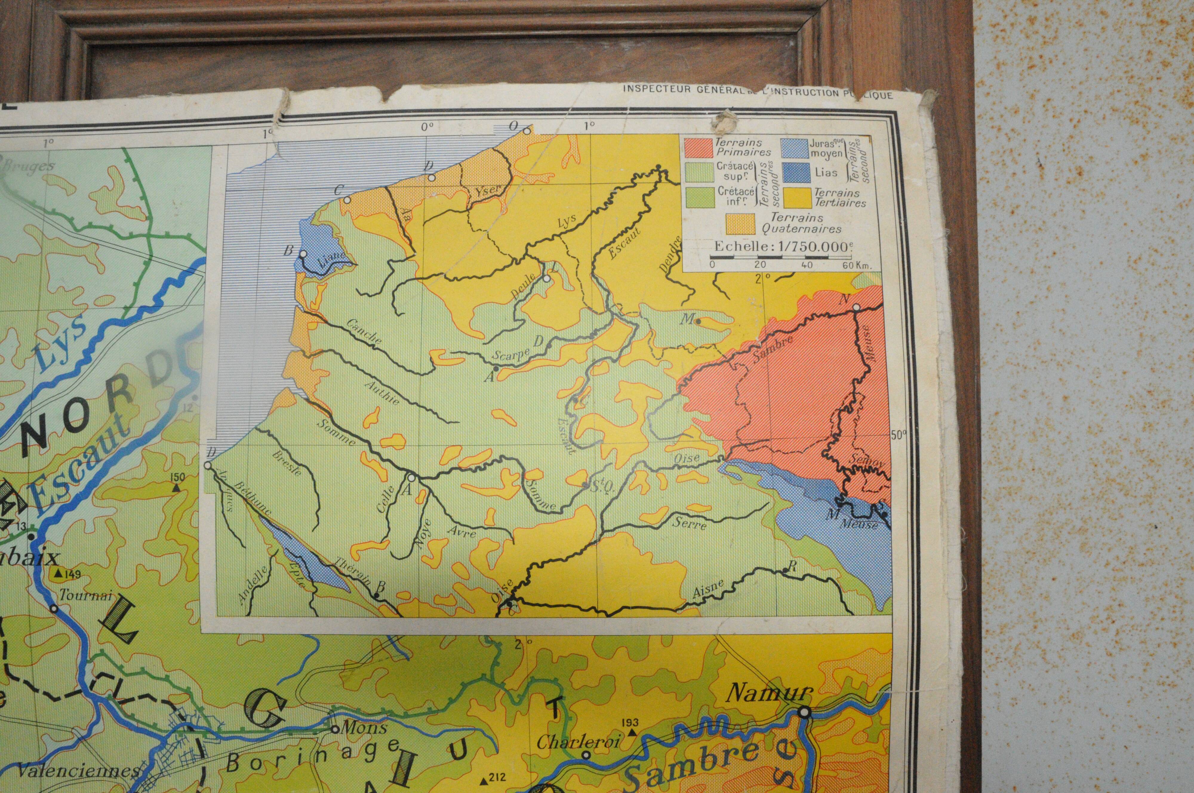 Antique map of North France School