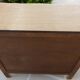 Solid wood 3 drawer chest of drawers in natural and black wood with drawer