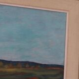 Original mid-century Swedish oil on panel – “Bold Landscape”