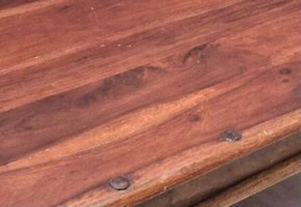 Table basse ethnique indienne en bois massif