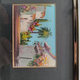 Miniature painting oil on wood