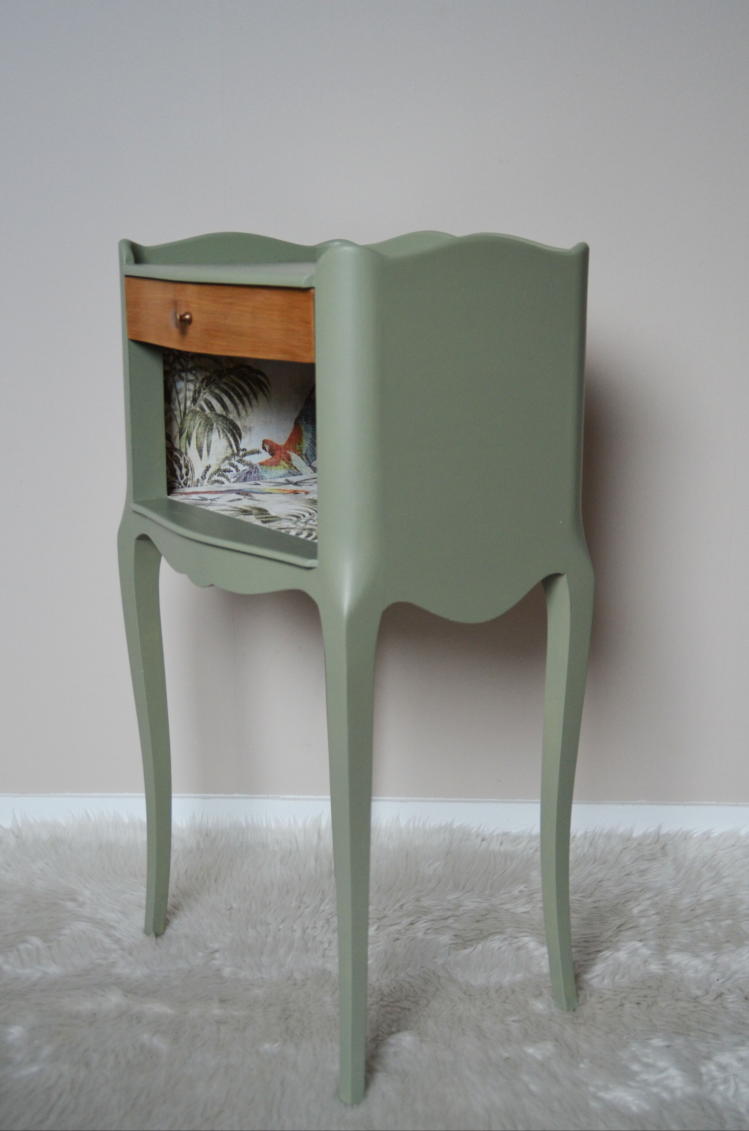 Louis XV style bedside, revamped